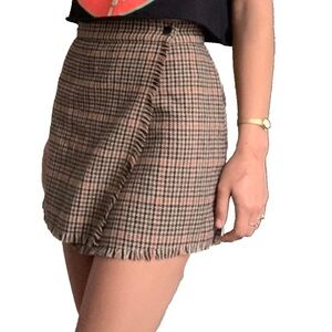 Plaid Brown Women's Skirt